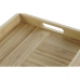 Δίσκος DKD Home Decor Φυσικό Bamboo 43 x 27 x 4,5 cm