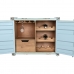 Range Bouteilles Home ESPRIT Turquoise Métal Bois MDF 77 x 37 x 64 cm