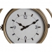 Nástěnné hodiny DKD Home Decor 43 x 14,5 x 47 cm Sklo Šedý Zlatá Železo Tradiční (2 kusů)