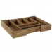 Besticks-sortering DKD Home Decor Naturell Akaciaträ 35 x 30 x 7 cm