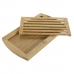 Masă de tăiat DKD Home Decor Natural Bambus 36 x 21 x 2 cm