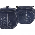 Theepot Home ESPRIT Blauw Wit Roestvrij staal Ijzer 600 ml (2 Stuks)