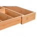 Organizator jedilnega pribora DKD Home Decor Raztegljiv Naraven Bambus 33 x 45,5 x 6,4 cm