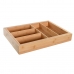 Organizator jedilnega pribora DKD Home Decor Raztegljiv Naraven Bambus 33 x 45,5 x 6,4 cm