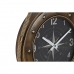 Horloge Murale DKD Home Decor 43 x 8 x 71 cm Verre Noir Doré Fer (2 Unités)