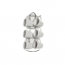 Conjunto de Chávenas com Pratos DKD Home Decor Branco Metal Grés 180 ml 12 x 12 x 2 cm