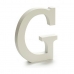 Letter G Wood White (1,8 x 21 x 17 cm) (12 Units)