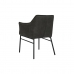 Cadeira DKD Home Decor Preto Catanho escuro Cinzento escuro 60 x 60 x 84 cm