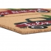 Paillasson DKD Home Decor Blanc Marron Rouge Vert PVC Fibres de coco 60 x 40 x 1,5 cm (2 Unités)