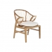 Silla DKD Home Decor Blanco Natural 57 x 68 x 79 cm 57 x 65 x 79 cm