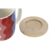 Set van koffiekopjes DKD Home Decor Multicolour Koraal Bamboe Dolomite Modern 180 ml