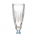 Coupe de champagne Exotic Verre Bleu 170 ml