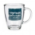 Caneca Vintage Transparente Vidro 320 ml