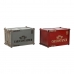 Money box Home ESPRIT Metal 20 x 12 x 12 cm (2 Units)