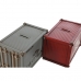 Money box Home ESPRIT Metal 20 x 12 x 12 cm (2 Units)