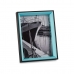 Cadre photo Verre Noir Bleu Bois MDF (3 x 22 x 17 cm) (6 Unités)