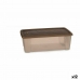 Förvaringslåda med lock Stefanplast Elegance Beige Plast 5 L 19,5 x 11,5 x 33 cm (12 antal)