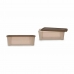 Oppbevaringsboks med Lokk Stefanplast Elegance Beige Plast 5 L 19,5 x 11,5 x 33 cm (12 enheter)