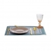 Assiette plate Doré verre 21 x 2 x 21 cm