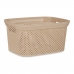 Panier Beige Plastique 5 L 19,5 x 14 x 27,5 cm