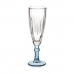 Champagne glass Exotic Crystal Blue 6 Units (170 ml)