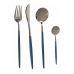 Besteck-Set Silberfarben Grau Edelstahl (8 pcs)