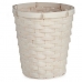 Cache-pot 20 x 19 x 20 cm Blanc PVC Bambou