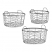 Set med kurve Sølvfarvet Metal 40 x 18 x 40 cm (3 pcs)