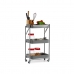 Carrello per Verdure Kinvara B1148I-TJ Grigio Acciaio Plastica 29,5 x 78,5 x 45,5 cm