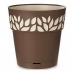 Self-watering flowerpot Stefanplast 3920311 Beige Brown Plastic 29 x 29 x 29 cm