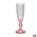 Champagneglas Vivalto Pink Gennemsigtig Glas 180 ml Points (6 enheder)