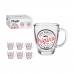 Taza Mug Original Transparente Vidrio (320 ml) (6 Unidades)