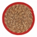 Sottopentola Naturale Rosso Fibra naturale (30 x 1 x 30 cm) (48 Unità)