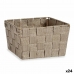 Cestino Kipit A3-6878 Marrone Stoffa 15 x 11 x 20 cm Intrecciato (24 Unità)