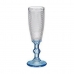 Champagneglas Vivalto PR05720ZD/BHA6 BLUE Blauw Transparant Glas 180 ml Punten (6 Stuks)