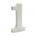 Number 1 Wood White (1,8 x 21 x 17 cm) (12 Units)