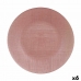 Flad Plade Pink Glas 32,5 x 2 x 32,5 cm (6 enheder)