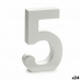 Number Pincello 5 White 2 x 16 x 14,5 cm (24 Units)