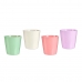 Vaso Cor de Rosa Lilás Branco Verde Argila (16,5 x 16 x 16,5 cm) (120 Unidades)