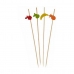 Grillspydesett Skewer Dekorert Bambus 2,5 x 0,4 x 12,5 cm (24 enheter)