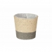 Cache-pot Gris Naturel Corde Plastique 11 x 10,5 x 11 cm (24 Unités)