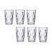 Glas Gouden Transparant Glas 6 Stuks (340 ml)