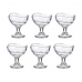 Glas voor ijs en milkshakes Transparant Glas 6 Stuks (135 ml)