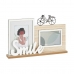 Fotolijsten Smile 2 fotos Zwart Bruin Hout MDF (6 Stuks) (40 x 27 x 6 cm)