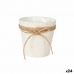 Cache-pot Lien Blanc Corde Plastique 14 x 12,5 x 14 cm 14 x 14 x 14 cm (24 Unités)