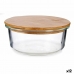 Ronde Lunchtrommel met Deksel Vivalto LHB-HR-620F Bamboe 15 x 6,5 x 15 cm (12 Stuks)