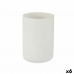 Portacepillos de Dientes Berilo B5456BC-2 - 450 Blanco Resina 7,8 x 10,5 x 7,8 cm (6 Unidades)