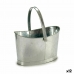 Dekorative Pongponger Ibergarden E51465-B Sølv Sink Kurv 21 x 19,5 x 35,5 cm (12 enheter)