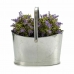 Pot Ibergarden E51465-B Argenté Zinc Panier 21 x 19,5 x 35,5 cm (12 Unités)