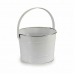 Plantador Cubo Branco Prateado Zinco 25 x 29,5 x 27 cm (12 Unidades)